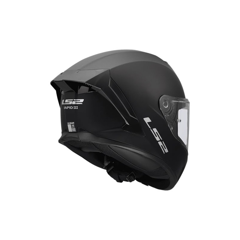 LS2, RAPID III Integral Motorcycle Helmet Solid Matt Black, XL