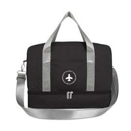 FANDARE Travel Duffel Bag Sports Dance Shoulder Bag Weekend Handbag Waterproof Overnight Bag Lightweight Bag for Men Women Sports Gym Vacation Swimming Workout Hiking Black A