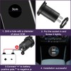 MKBKLLJY 2 Stück Dual-USB-Schnellladegerät Steckdose 1A und 2.1A DC 12V–24V