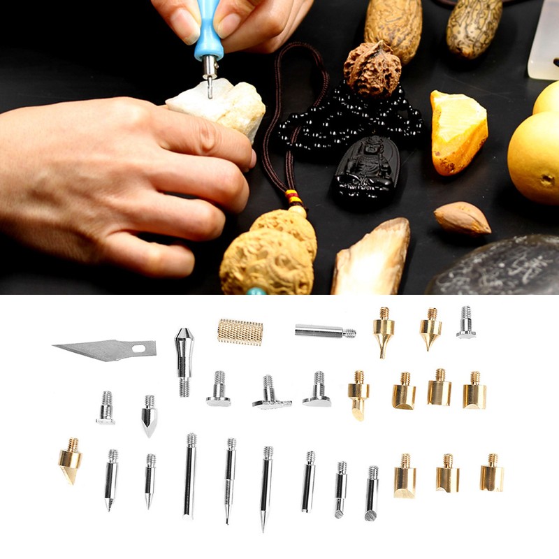 28 in 1 Wood Burning Pen Tips Set Soldering Iron