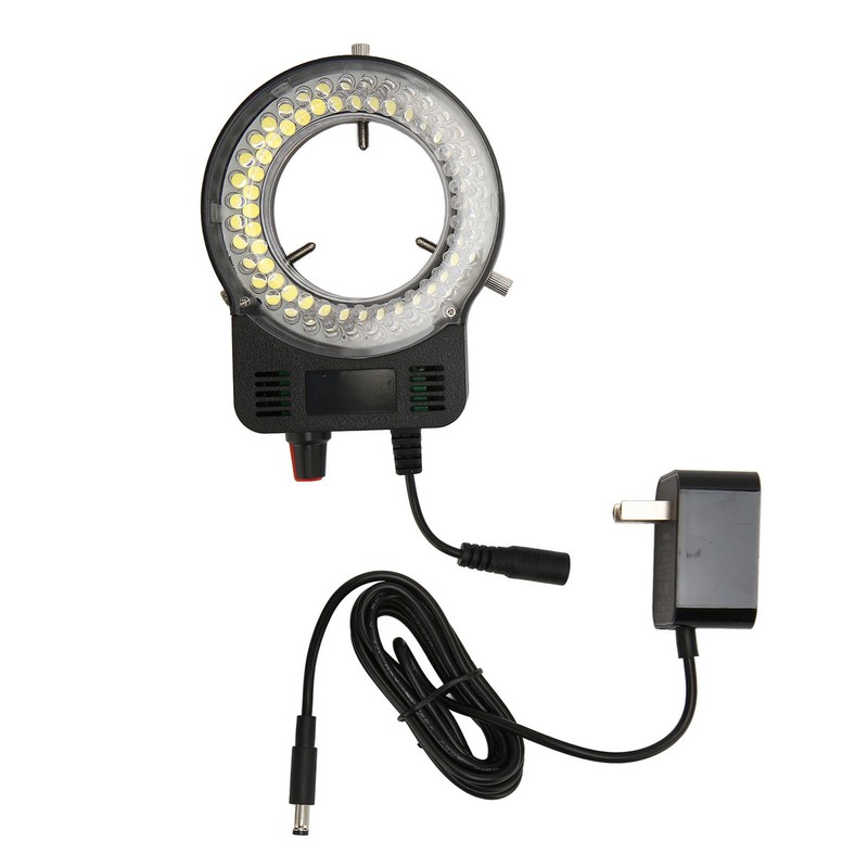 Microscope Ring Light 52 LED Beads Adjustable Easy Mounting Ring