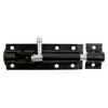 TIMCO Straight Tower Bolt - Black - 6" - Great