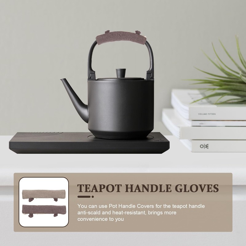 HOMSFOU 2-Pack Anti-Scalding Cloth Handle Covers for Tea Kettles Heat