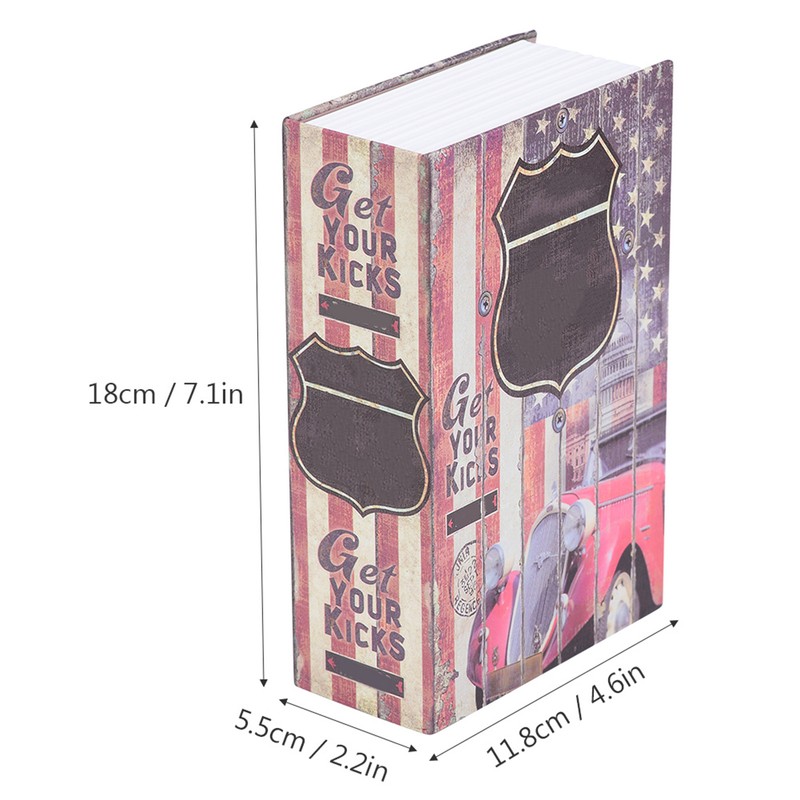 Creative Book Safe Box Money Jewelry Collection Storage Case with