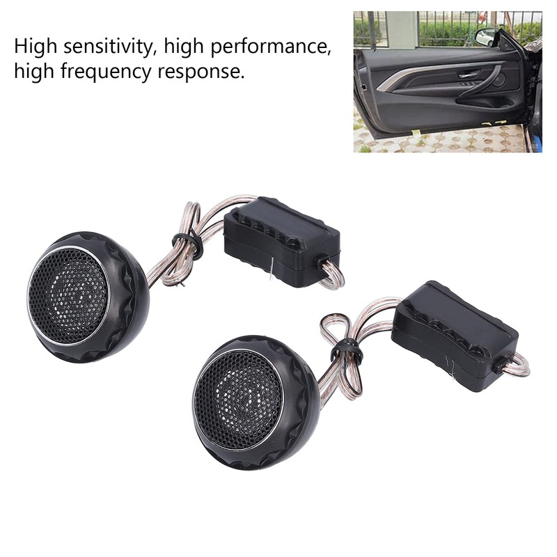 2pcs Car Tweeter Speaker 12-24V 140W 89dB Tweeter Mini Car