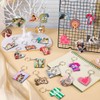 Pinafresa 180 Pieces Sublimation Keychain Blanks Double Sided Rectangle Sublimation