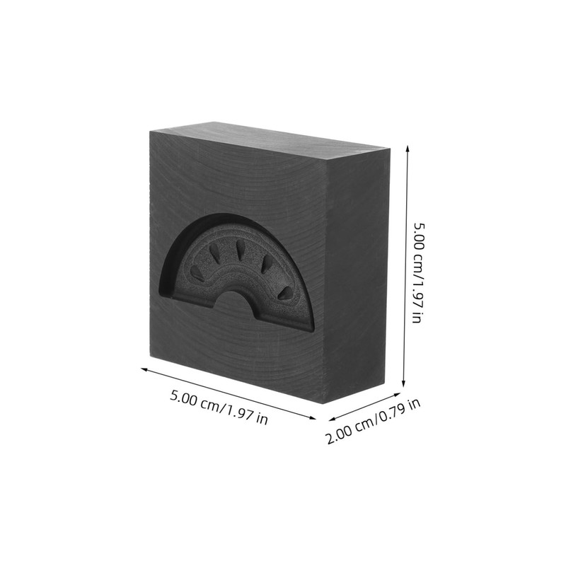 jojofuny Graphite Mold for Metals Watermelon Pattern Melting Casting Tool