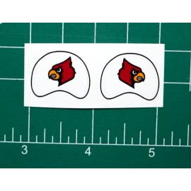 Louisville Cardinals Miniature Football Gumball Helmets *DIECUT DECALS* ACC D1