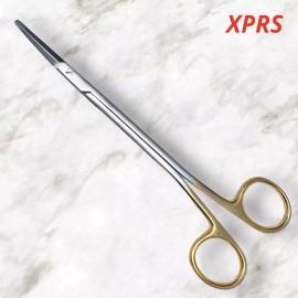 XPRS Set of 2 TC Freeman-Kaye Scissors, 7” Straight, Serrated Blade, Blunt Points