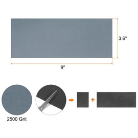 sourcing map 45pcs Sandpaper 2500 Grit 9 x 3.6 Inch Waterproof Backing Silicon Carbide Abrasive Wet Dry Sanding Sheets for Wood Finishing, Metal Sanding, Automotive Polishing