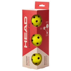 HEAD Championship 40 outdoor pickleball ball 3 pack, Yellow