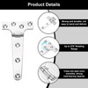 uxcell 6Pcs Heavy Duty t Hinges, Marine Grade t Hinge