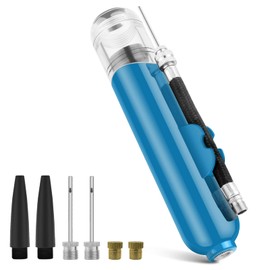 BROTOU Ball Pump, Dual Action Inflate Air Pump with 3 Needles and 2 Nozzles for Soccer Ball, Basketball, Volleyball, Balloons, Bikes