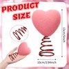 5 Inch Mini Valentine Day Hearts Tree Topper Flocked Tree
