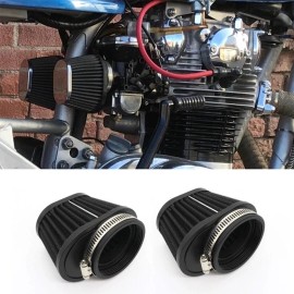 carauto2000 51mm 2inch Air Intake Filter Cleaner Pod For Universal Motorcycle Reusable 2pcs