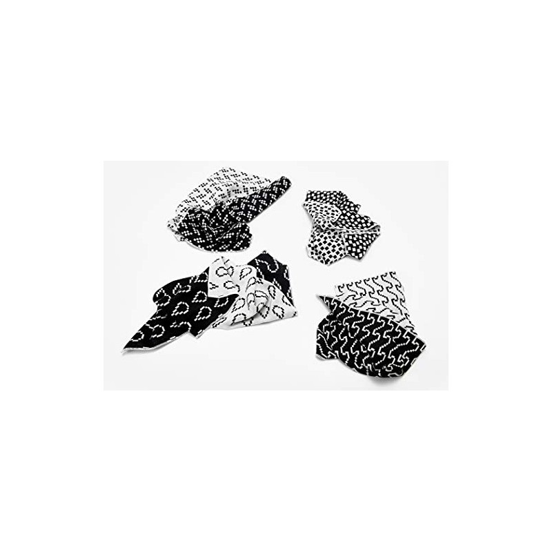 Areaware BITMAP TEXTILES | 4 Napkins | Susan Kare (Black/White)