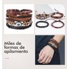 Regalos para Hombre,Pulseras Hombre Mujer 24 Pcs,Ajustable Pulseras para Pareja,Pulseras