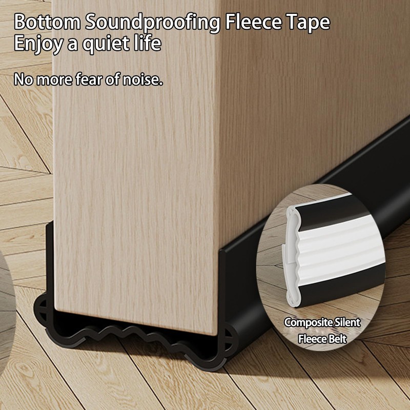 Veki 100cm Cutable Draught Excluder for Bottom of Doors, PVC