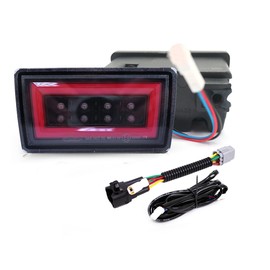 GAZOZ PERFORMANCE PNP+LED Rear Brake Light For 2022-2023 Red Bar DRL Red Base - Red Ring F1 (Wire Harness & Mounted Bracket)