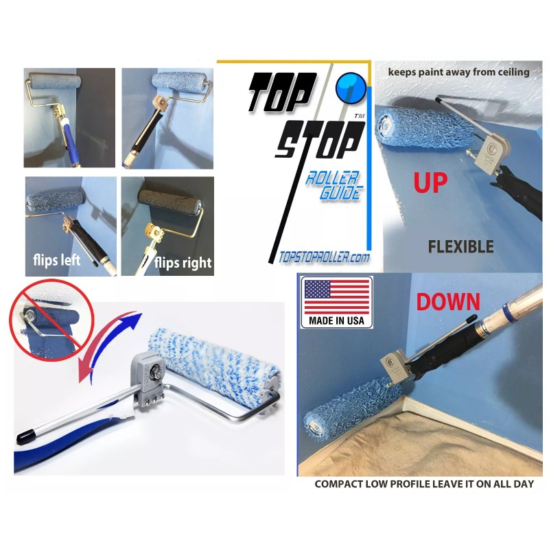 TopStop Roller Guide- NOT a gimmick PREVENTS PAINT FROM hitting