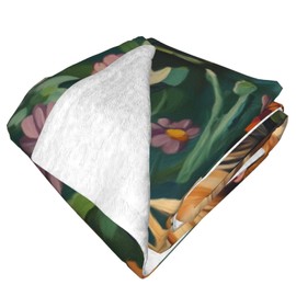 PXLNJHO Yorkie Blanket Gifts for Women Men Adults Dog Lovers, Yorkshire Terrier Plush Fleece Throw Blankets, Cozy Soft Warm Bedding Decor for Sofa Living Room Travel 50"x60"