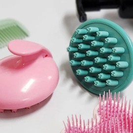 Shampoo Brush Scalp Massage Shampoosol for washing and shower hair care, soft handheld hair Korean Import, Beauty and Personal Care