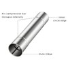 2-Pcs Heavy-Duty Stainless Steel Stove Pipes, 2.75-Inch Diameter, Reinforced Rolled-Edge,