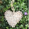 Pinecone Ornament for Christmas Tree, Real Pinecone Heart Ornament with