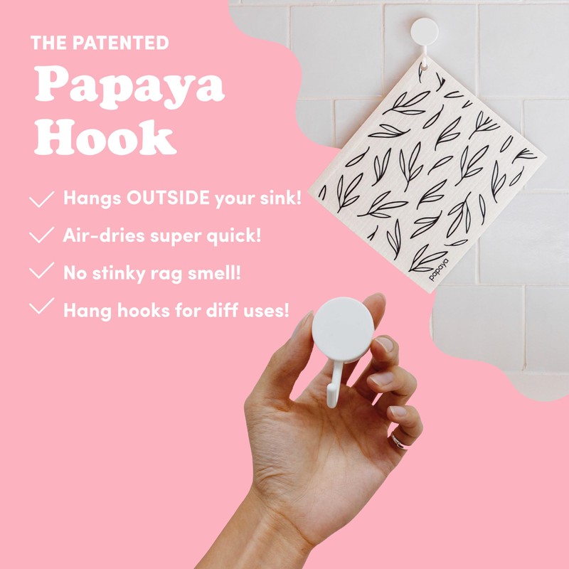 Papaya Reusable Paper Towels 2-Pack - 2 Sheets + 1