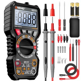 ANENG Multimeter,TRMS 6000 Counts Magnetic Digital Tester with High Resolution Auto Ranging MAX/MIN Voltmeter Measures AC/DC Voltage,Current,Resistance,Capacitance, NCV,Data Hold Amp for Automotive