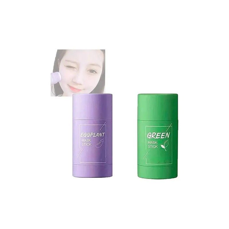 Mascarilla Facial En Barra Extracto Te Verde Berenjena