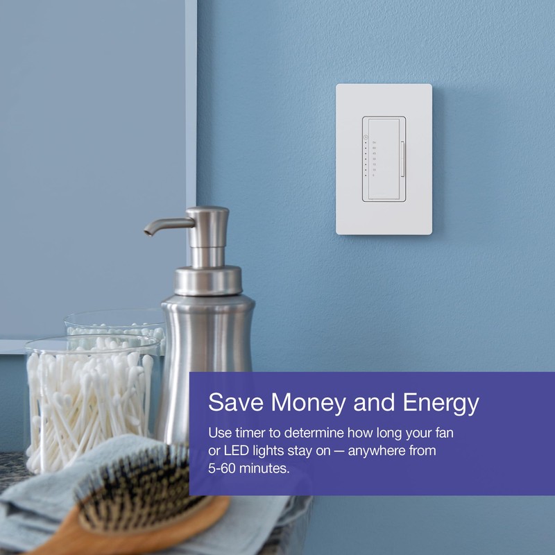 Lutron Maestro Countdown Timer Switch for Fans and Lights, Timer