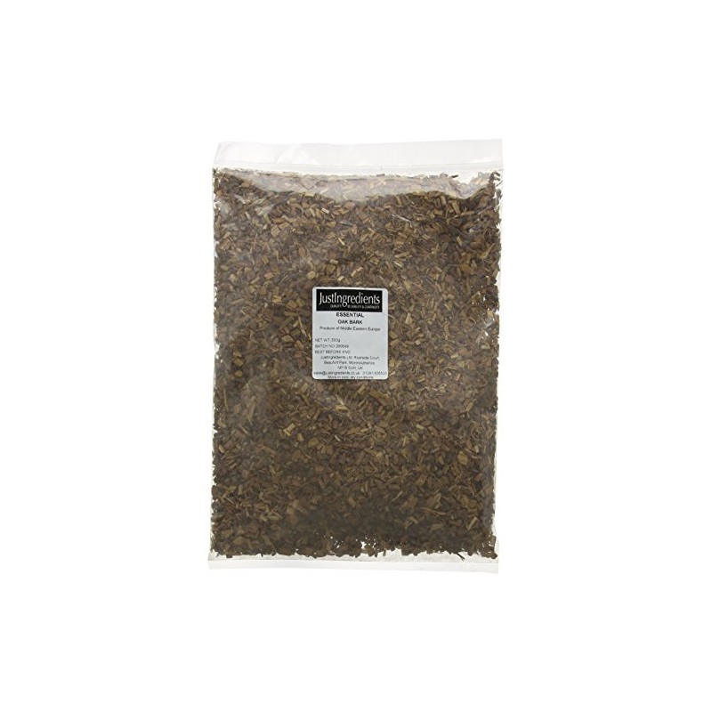JustIngredients Essentials Oak Bark 500 g (Pack of 2)