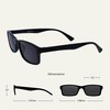 OPULIZE Black Reading Sunglasses UV400 Designer Style Mens Womens S92-1