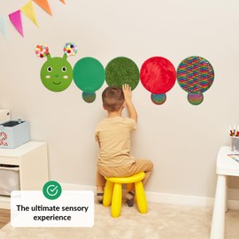 ODOXIA Sensory Wall Panel | Sequin Busy Board for Sensory Room and Daycare | Montessori Toys and Activity | Autism Mats and Squares for Toddlers and Kids