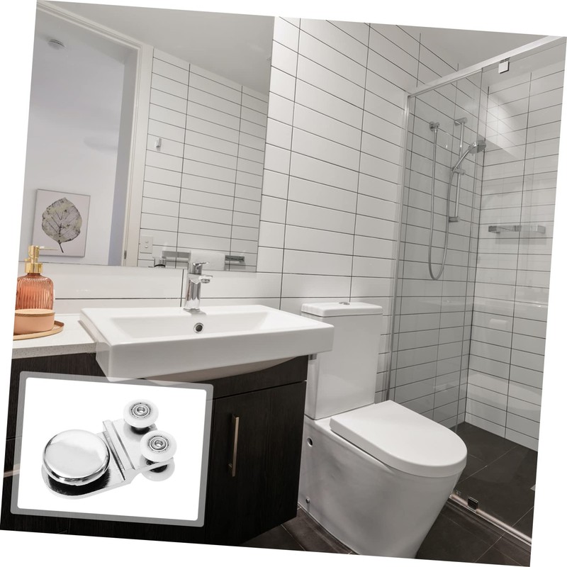 Angoily Bathroom Replacement Parts Shower Door Pulleys Glass Sliding Door