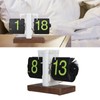 Digital Flip Clock 12h Single Sided Large Numbers Automatic Retro