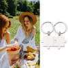Matching Puzzle Keychains for Couples 2 Best Friends Girlfriend Boyfriend