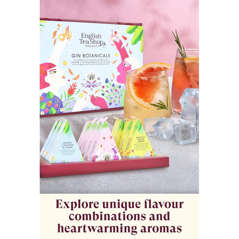 English Tea Shop Organic Gin Botanicals - 12 Pyramid Tea