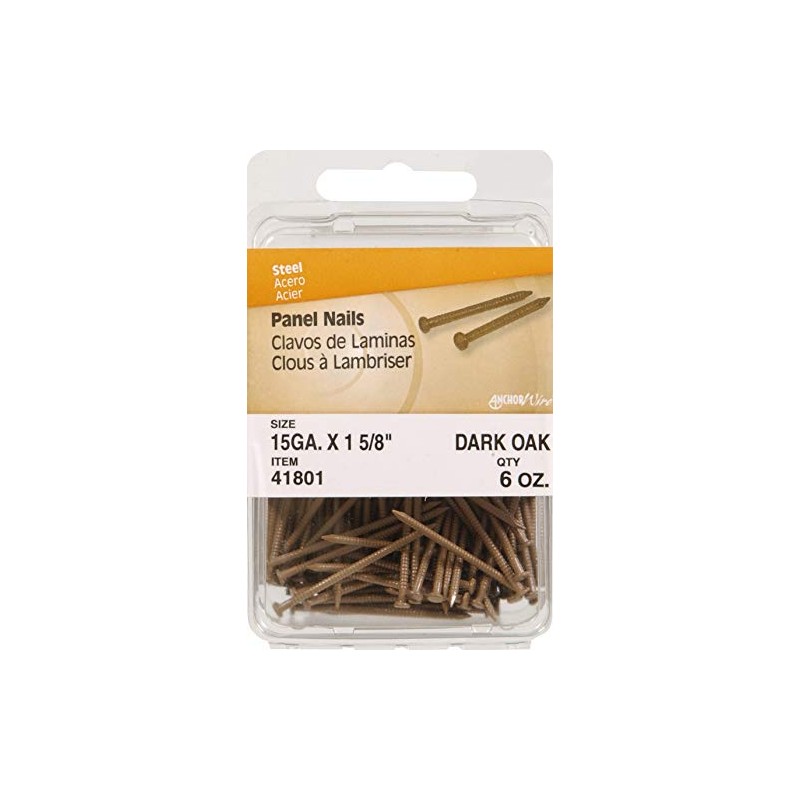 The Hillman Group 41801 Panel Nail, 13/8-Inch, Dark Oak, Single