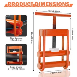 Xanadued Pipe Squeeze Off Tool, Pipe Squeeze Shut Off Tool, Gas Pipe Squeeze Off Tool For 1/2-2.5 in PE/PPR/PVC Pipe, Squeeze-Off Plumbing Tool, Gas and Water Emergency Pipe Shut Off Tool