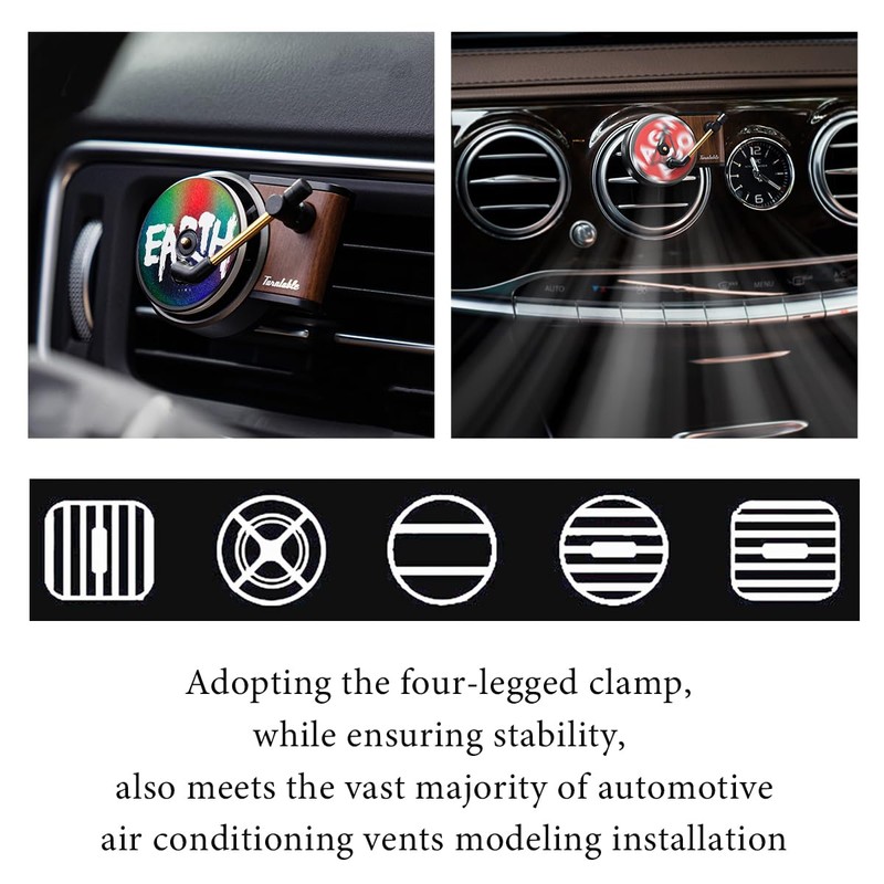 KVAEY 2 PCS Car Air Fresheners Vent Clips, Retro Style