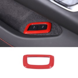 TOYCIDFG Car Door Button Cover Trims Rear Trunk Button Frame for C8 Corvette 2020-2024 Accessories(Sport red)