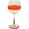Maturi Hand Painted Stripe Gin Glass, 625ml, Gift Boxed