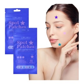 Paq 36 Spot Patches Parche Acne Estrella Dia Y Noche Celavi
