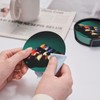 Billiard Ball Cool Coasters for Drinks Round Leather Coaster with