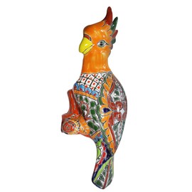 Talavera Wall Parrot - 14" H x 5.50" W