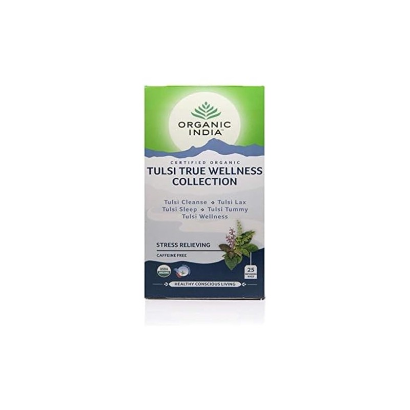 Organic India Tulsi True Wellness Collection 25 Teabags