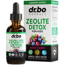 Zeolite Detox for Kids Liquid Drops Advanced Zeolite for Kids with Vitamins B1 &