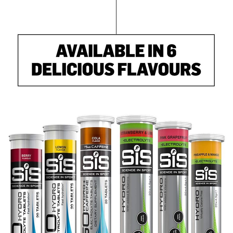 Science In Sport Hydro Hydration Tablets, Gluten-Free, Zero Sugar, Lemon